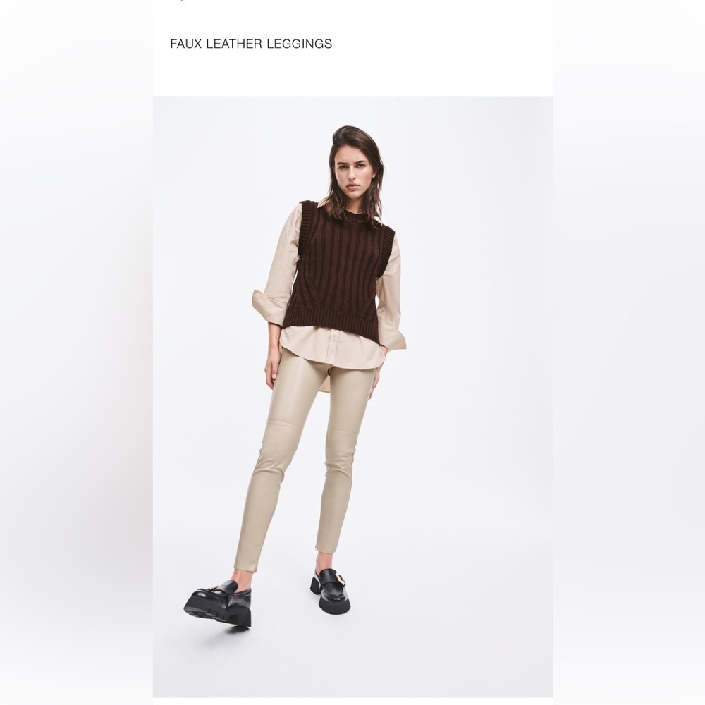 Zara Faux Leather leggings
